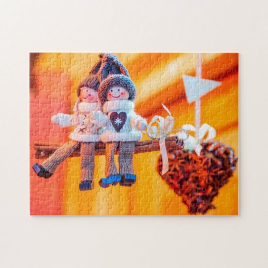 Puzzle Weihnachtsschmuck (Horizontal)