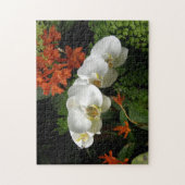 Puzzle - Weiße Orchideen (Vertikal)