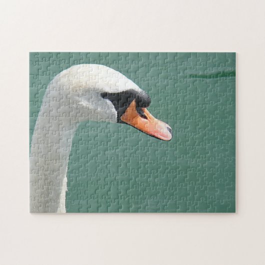 Puzzle weisser Schwan (Horizontal)