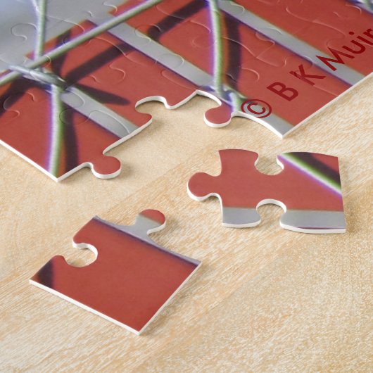 Puzzle - Western Scrub-Jay auf Zaun (Seite)