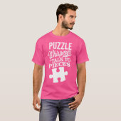 Puzzle Whisperer Funny Jigsaw Puzzle T-Shirt (Vorne ganz)
