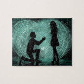 Puzzle "WIll You Marry Me" Romantischer Vorschlag (Horizontal)
