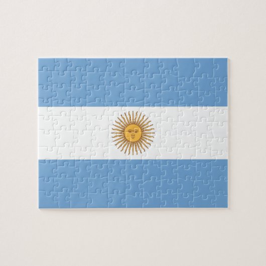 Puzzle with Flag of Argentina (Horizontal)