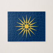 Puzzle with Flag of Macedonia, Greece (Horizontal)