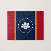 Puzzle with Flag of Mississippi State, USA (Horizontal)