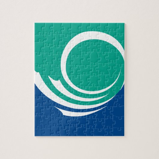 Puzzle with Flag of Ottawa, Canada (Vertikal)