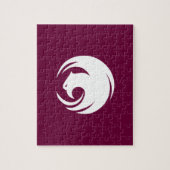 Puzzle with Flag of Phoenix, Arizona (Vertikal)