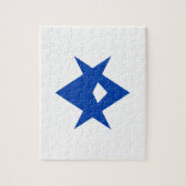 Puzzle with Flag of Toyota City, Japan (Vertikal)