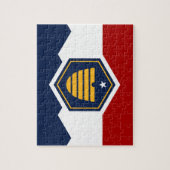 Puzzle with Flag of Utah, USA (Vertikal)