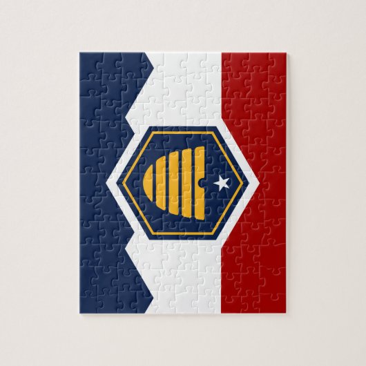 Puzzle with Flag of Utah, USA (Vertikal)