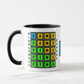 Puzzle WORD GAME DINK Pickleball MONOGRAM Tasse (Links)