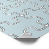Puzzle World Map Decor Poster (Ecke)