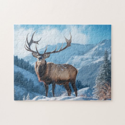 Puzzle Yellowstone Elch (Horizontal)