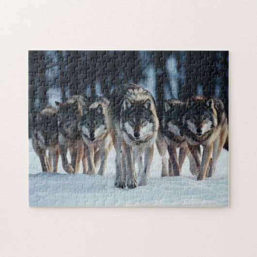 Puzzle Yellowstone Wolves (Horizontal)