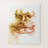 Puzzle Zeichnend Lippen und Nasenstifte (Vertikal)