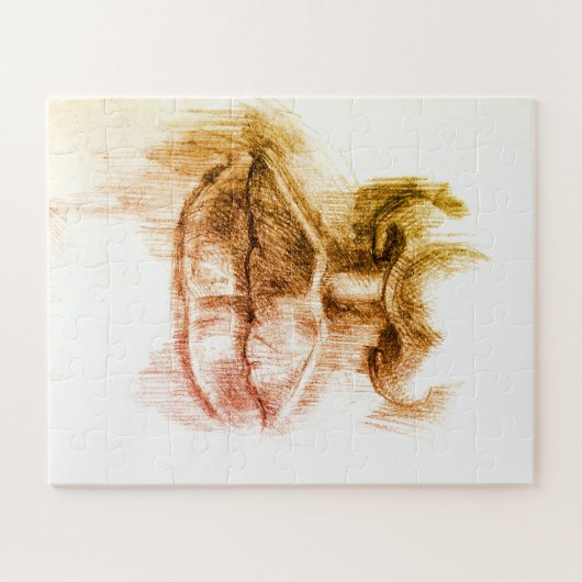 Puzzle Zeichnend Lippen und Nasenstifte (Horizontal)