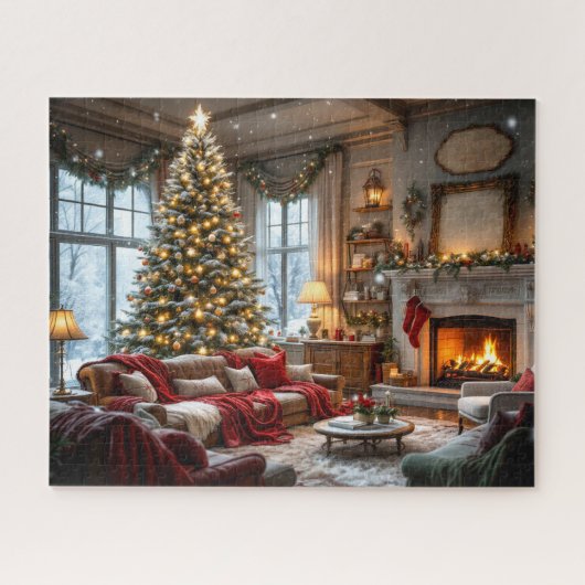 Puzzle zum Weihnachtsleben (Horizontal)