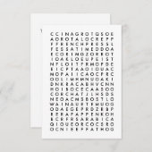 Puzzle zur Suche nach Kaffeemassen Einladung (Vorne/Hinten)