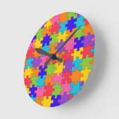 Puzzled Collection Runde Wanduhr (Winkel)