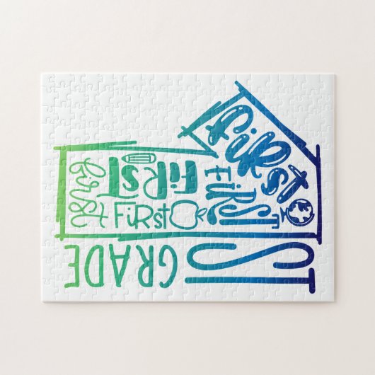 Puzzledesign für die 1. Klasse Puzzle (Horizontal)