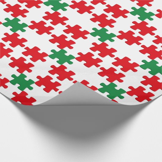 Puzzlemotiv Geschenkpapier (Ecke)