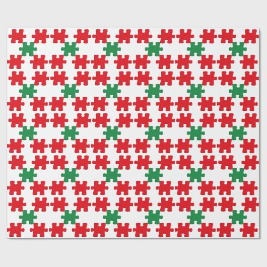 Puzzlemotiv Geschenkpapier (Flach)