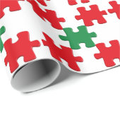 Puzzlemotiv Geschenkpapier (Rolleneckpunkt)