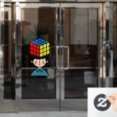 Puzzler Fensteraufkleber (Büro Tür)