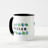 Puzzler mit Puzzlespielstücken Tasse (Vorderseite Links)