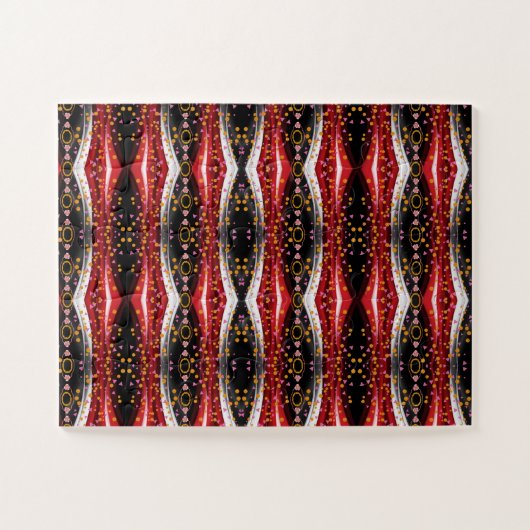 Puzzles Abstrakt Red Schwarz-weiß (Horizontal)