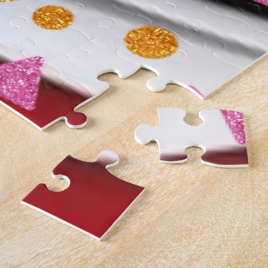 Puzzles Abstrakt Red Schwarz-weiß (Seite)