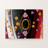 Puzzles Abstrakt Red Schwarz-weiß (Horizontal)