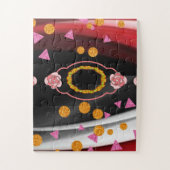 Puzzles Abstrakt Red Schwarz-weiß (Vertikal)