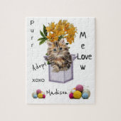 Puzzles Adoptierte ein Kätzchengarn (Vertikal)