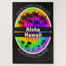 PUZZLES: ADULT Hawaiian Paradise Aloha Palm Trees