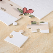Puzzles Affe Rote Herzen Frohen Valentinstag (Seite)