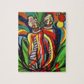 Puzzles African Women Parrot (Vertikal)