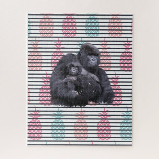 Puzzles Ananas Gorilla Baby Gorilla (Vertikal)