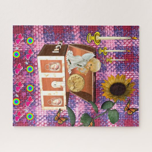 Puzzles Angel Sonnenblume (Horizontal)