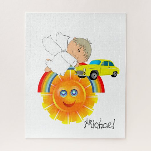Puzzles Angel Sun Rainbow Cars (Vertikal)