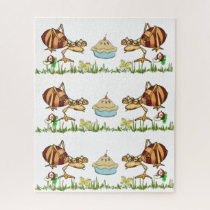 Puzzles Ants Apple Pie Grass Butterfly