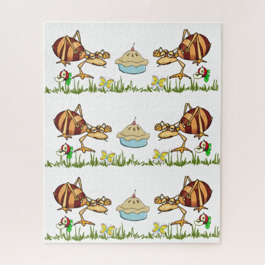 Puzzles Ants Apple Pie Grass Butterfly (Vertikal)