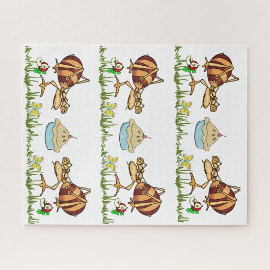Puzzles Ants Apple Pie Grass Butterfly (Horizontal)