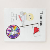 Puzzles Astronautenkatze (Horizontal)