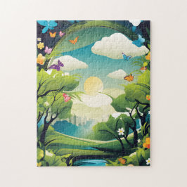 Puzzles aus der Sommerlandschaft