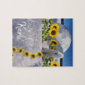 Puzzles aus Sonnenblumen (Horizontal)