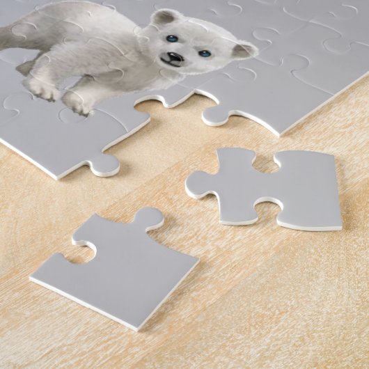 Puzzles Baby Polar Bear Silver (Seite)