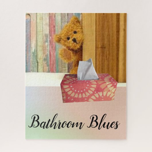 Puzzles Bad Blues Teddy Bear (Vertikal)