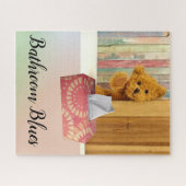 Puzzles Bad Blues Teddy Bear (Horizontal)