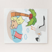 Puzzles Beach Cats Kittens Seagulas (Horizontal)